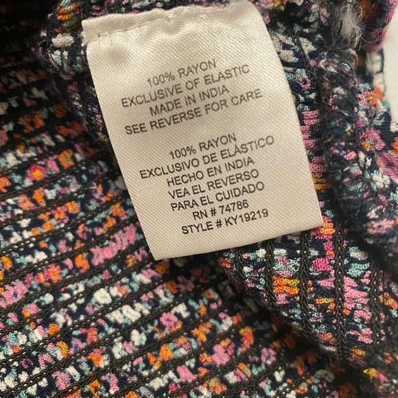 Patrons of Peace Floral Smock Peplum Long Sleeve Crop Top size M - Picture 8 of 12